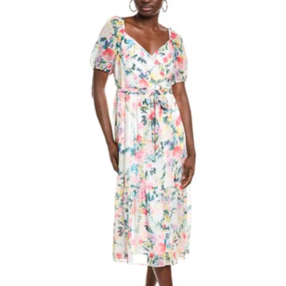French 🇫🇷 Countryside Floral Sweetheart Dress 👗New With Tags - Size 2